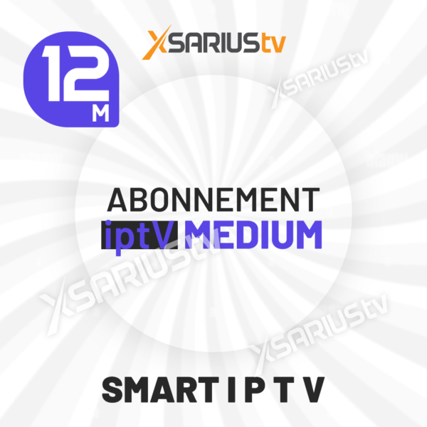 Abonnement IPTV Medium 12 mois