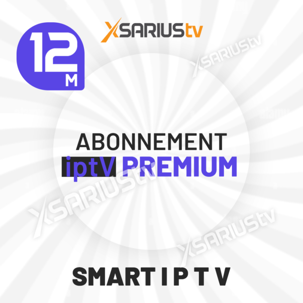 Abonnement IPTV Premium 12 mois