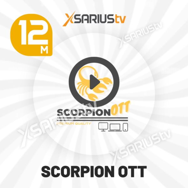 Abonnement SCORPION OTT IPTV 12 Mois