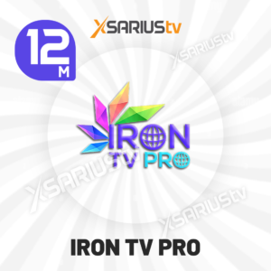 IRON TV PRO – 1 Écran | Abonnement 12 Mois
